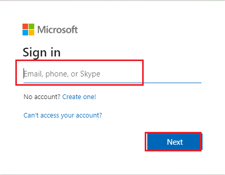 sign in on microsoft account