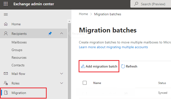 add migration batch