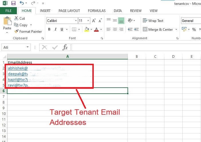 create excel file and save it as csv