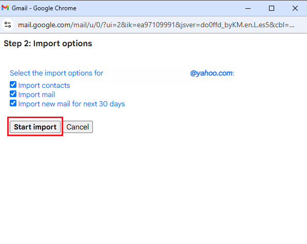 click on export
